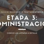 Juicio sucesorio testamentario: Administración